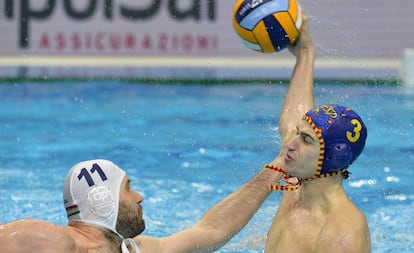 Tamas Mezei (i) y Álvaro Granados, durante la final.