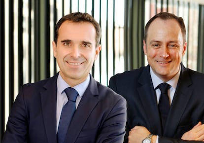 A la izquierda, José Ramón Berecibar, socio fundador de GBP Legal y futuro socio de Cuatrecasas. A la derecha, Joanes Labayen, nuevo director de la oficina del bufete en el País Vasco.
