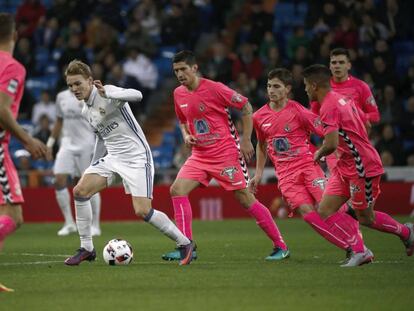 Odegaard, durante el partido de Copa del Madrid ante la Cultural. 