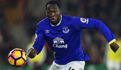 Romelu Lukaku en un encuentro del Everton celebrado el 27 de noviembre.