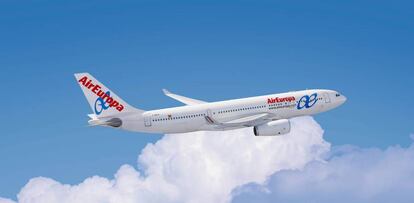 Un avión Airbus de Air Europa.