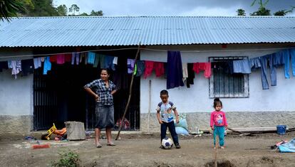 Vivienda en una aldea de Cubulco (Baja Verapaz, Guatemala).