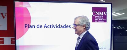 El presidente de la Comisión Nacional del Mercado de Valores, Sebastián Albella.