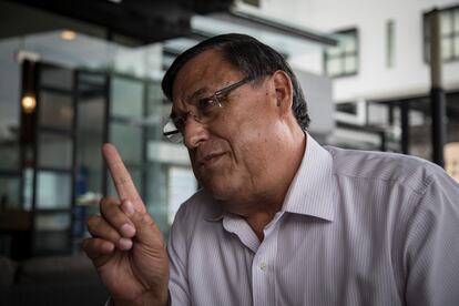 Herrera Valles, durante la entrevista.