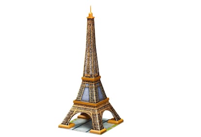 Rompecabezas de la Torre Eiffel (Ravensburger) de 216 piezas en 3D. Precio: 15,99 euros.