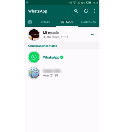 Estados de WhatsApp