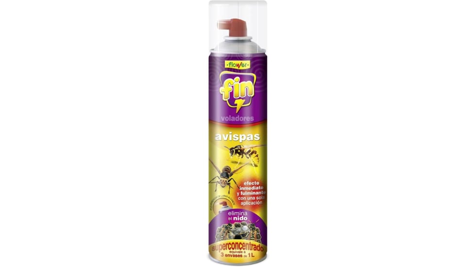 Vista del insecticida de la marca Flower.