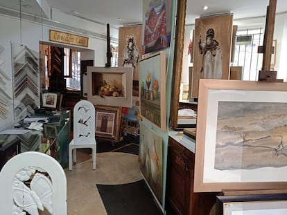 Interior de taller Cano, fundado en 1907 en la calle de Moreto, 7.