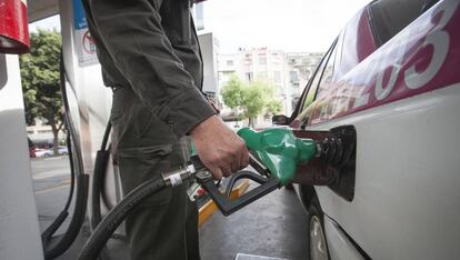 Gasolinera en la Colonia Condesa de la Ciudad de México.