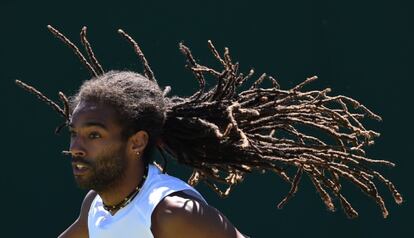 Dustin Brown, durante su duelo en primera ronda.