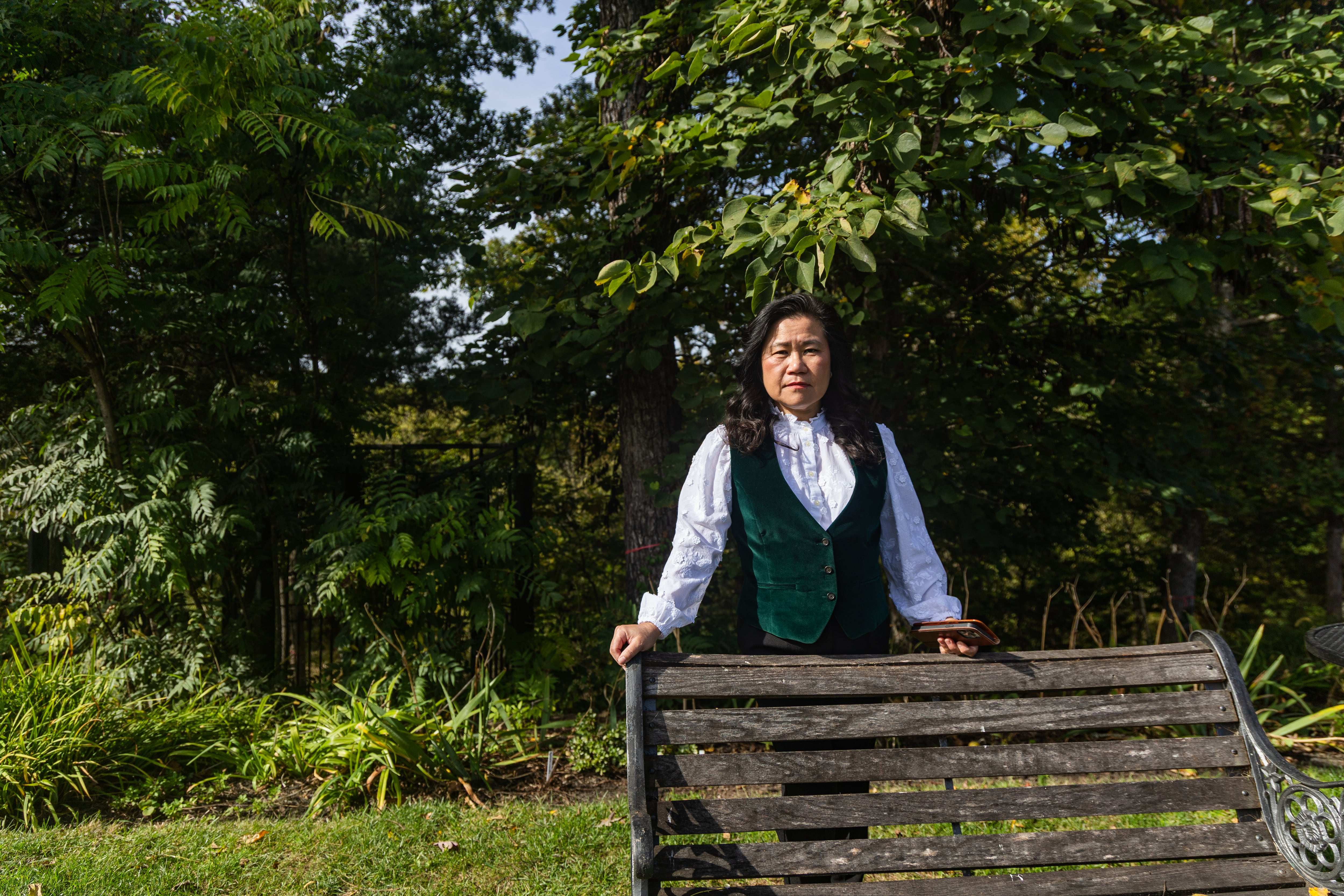 Vicky Hu en Ashburn, Virginia, el 9 de octubre.