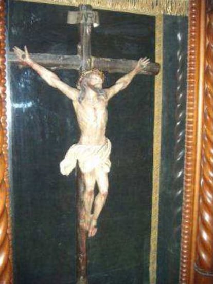 Es una talla policromada robada del santuario de nuestra Señora del Oro, en la en Abarán (Murcia) en 2010. La obra está fechada en el siglo XVIII y se le ha atribuido al reconocido imaginero murciano Francisco Salzillo.