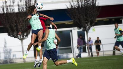 Puyol, durante el amistoso de este jueves.