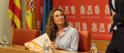 La portavoz de Ciudadanos, Carolina Punset, en las Cortes.