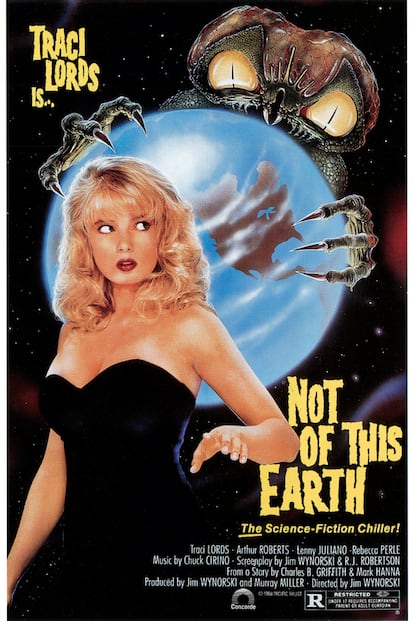 Cartel de una de las películas protagonizadas por Traci Lords.