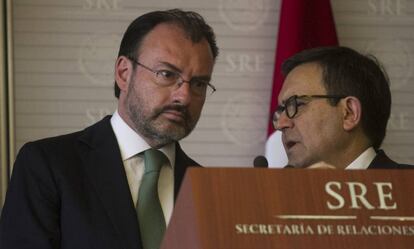 Videgaray y Guajardo, en mayo pasado.