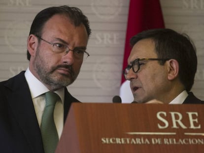 Videgaray y Guajardo, en mayo pasado.