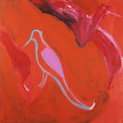 El sudor de los pájaros (1992), acrílico sobre lienzo de Pedro Casariego Córdoba.