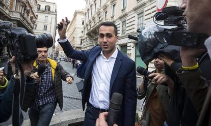 El líder del M5S, Luigi Di Maio, en Roma.