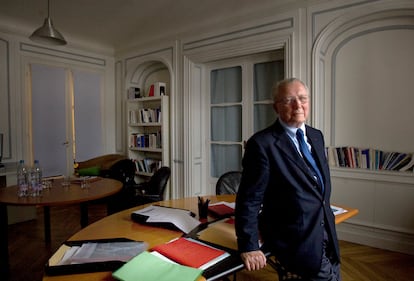 Jacques Delors, durante una entrevista a EL PAÍS en 2009.