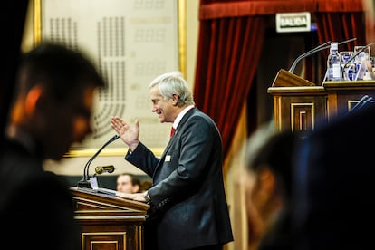 El lder ultraderechista chileno Jos Antonio Kast, presidente de Red Poltica de Valores, este lunes en la cumbre.