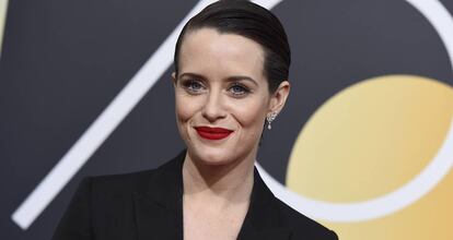 La actriz Claire Foy en los Globos de Oro el pasado 7 de enero.