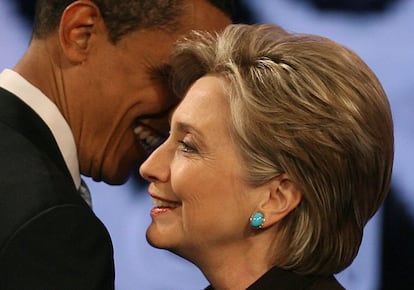 En enero de 2008 Barack Obama y Hillary Clinton se enfrentaron en el primer debate de las primarias demócratas.