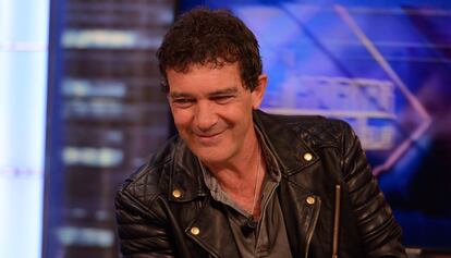 Antonio Banderas durante su aparición en el programa 'El Hormiguero'.