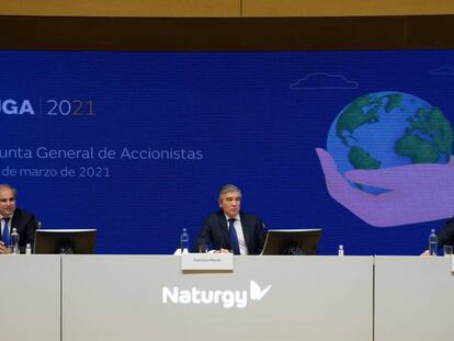 Última junta general de accionistas de Naturgy, celebrada el 9 de marzo pasado y presidida por Francisco Reynés.
