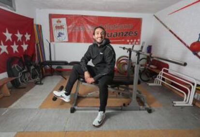 Fernando Carro, en el gimnasio de su antiguo club.