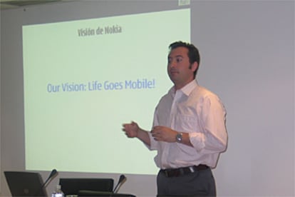 El product marketing manager de Nokia N-Gage, Manuel Reverte