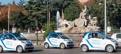 Vehículos eléctricos en Madrid.