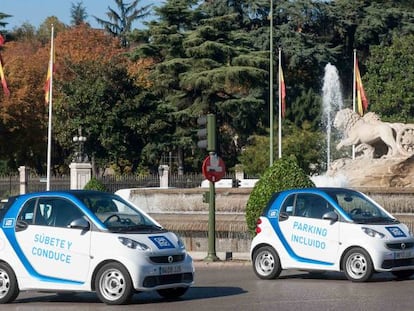 Vehículos eléctricos en Madrid.