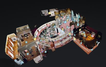Captura web de la nueva planta virtual del museo Dalí.