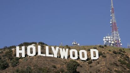 Cartel de Hollywood en Los Ángeles (EE UU).