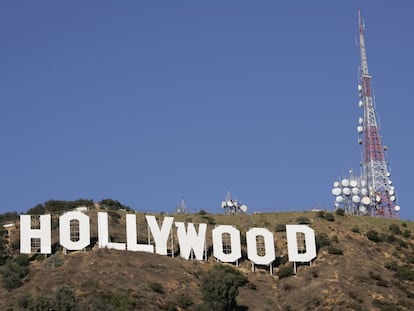 Cartel de Hollywood en Los Ángeles (EE UU).