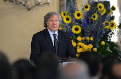 Luis Almagro durante una intervenci&oacute;n en Tegucigalpa. 