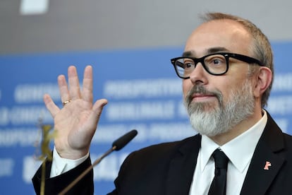 El director Alex de la Iglesia, en la Berlinale, el pasado 11 de febrero.