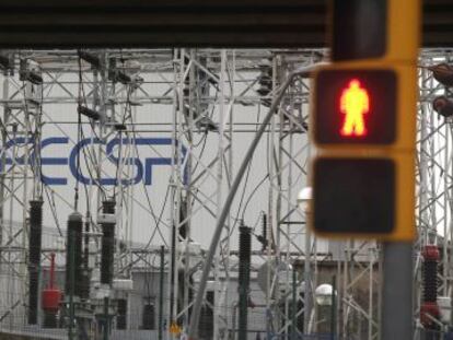 Una instalaci&oacute;n el&eacute;ctrica de Fecsa, filial de Endesa, cerca de Barcelona