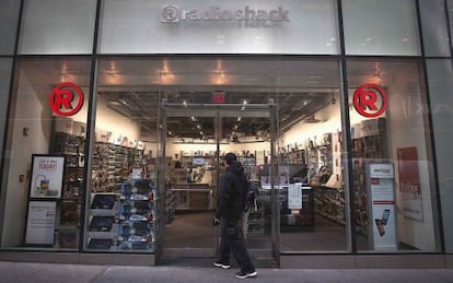 Local de la cadena RadioShack en el barrio de Manhattan