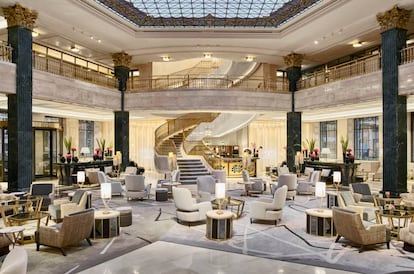 Interior del nuevo Four Seasons Hotel, en Madrid.