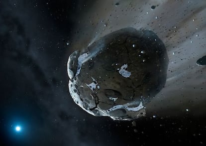 Recreaci&oacute;n de un asteroide como el que pudo golpear Australia