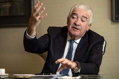 José Bogas en un momento de la entrevista.