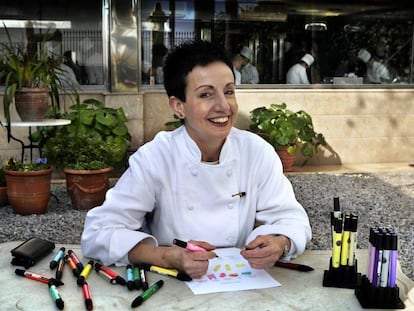 Chef Carme Ruscalleda at her restaurant in San Pol de Mar.