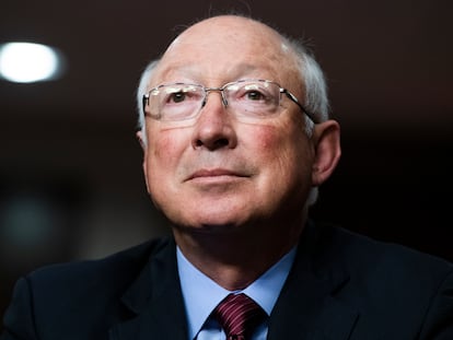 Ken Salazar durante la audiencia de confirmación del Comité de Relaciones Exteriores del Senado, el pasado 28 de julio.