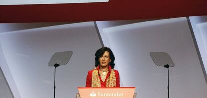 La presidenta del Banco Santander, Ana Bot&iacute;n. 