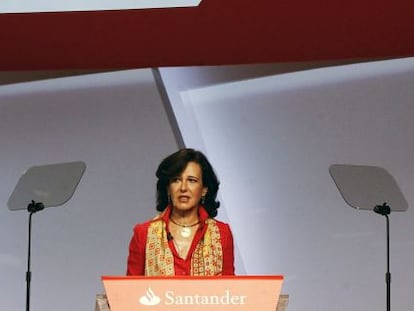 La presidenta del Banco Santander, Ana Bot&iacute;n. 