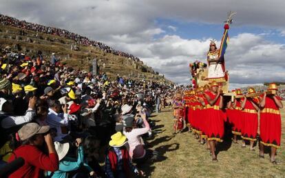 Celebrci&oacute;n del Inti Raymi en Cuzco (Per&uacute;). 