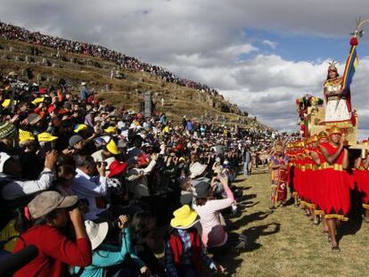 Celebrci&oacute;n del Inti Raymi en Cuzco (Per&uacute;). 