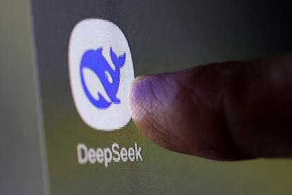 FILE PHOTO: Deepseek app icon is seen in this illustration taken, January 27, 2025. REUTERS/Dado Ruvic/Illustration/File Photo